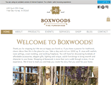 Tablet Screenshot of boxwoodsfurnishings.com